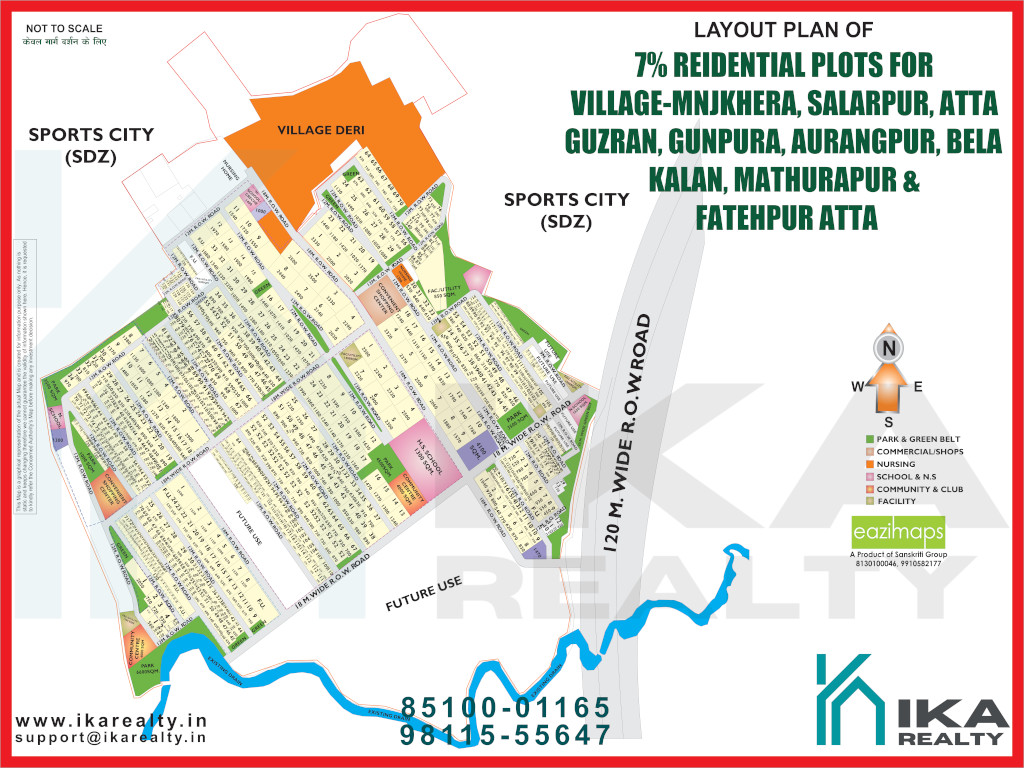 7 ABADI RESIDENTIAL POLTS AT VILLAGE- MNJKHERA,SALARPUR,ATTA GUZRAN,GUNPURA,AURANGPUR,BELA KALAN,MATHURAPUR _ FATEHPUR ATTA